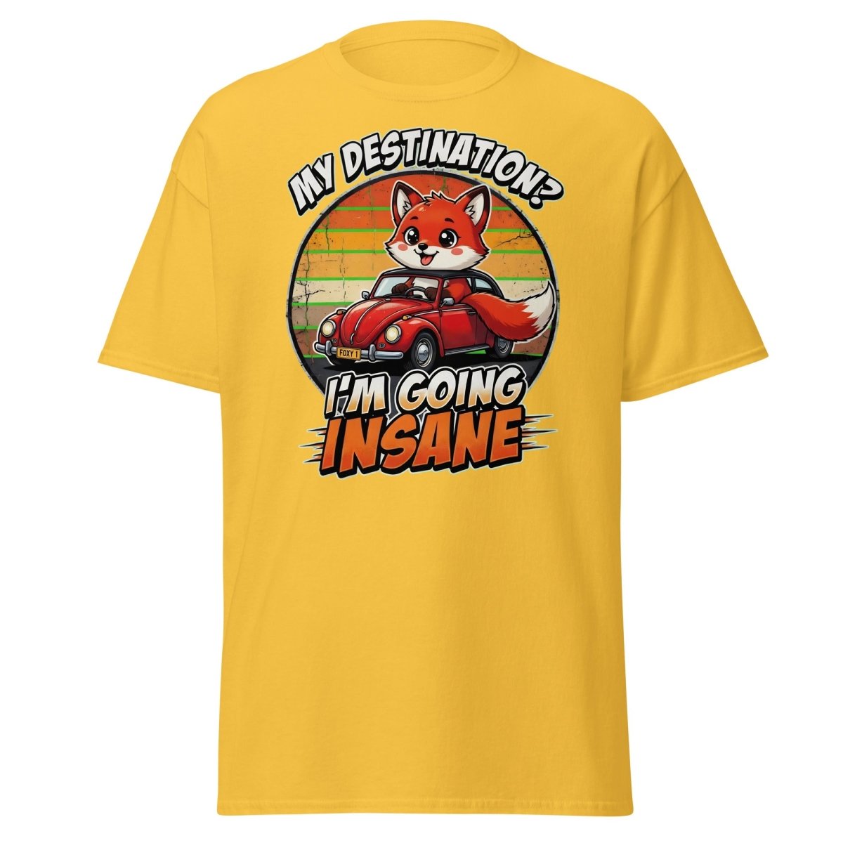 Funny Fox "I'm Going Insane" T-Shirt – Retro Road Trip Tee - Daisy - TeeRipple