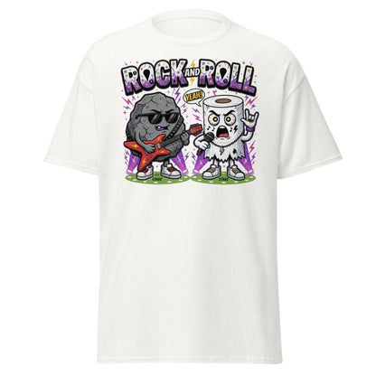 Funny Rock and Roll Toilet Paper T-Shirt - White - TeeRipple