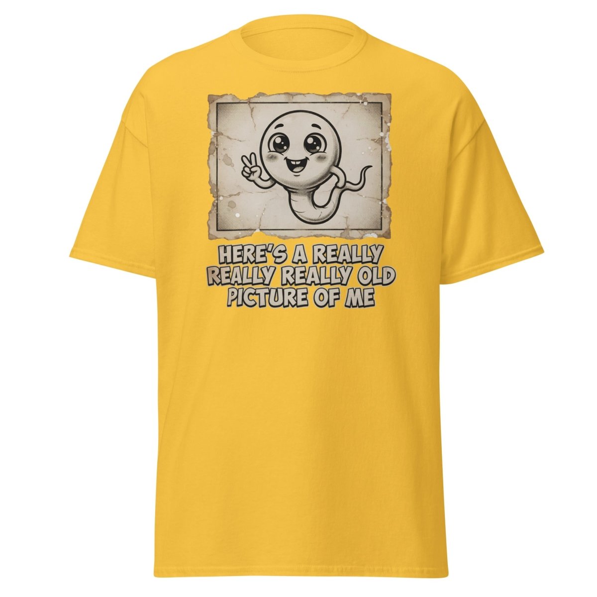 Funny Sperm "Old Picture of Me" Vintage T-Shirt - Daisy - TeeRipple