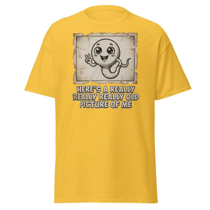 Funny Sperm "Old Picture of Me" Vintage T-Shirt - Daisy - TeeRipple