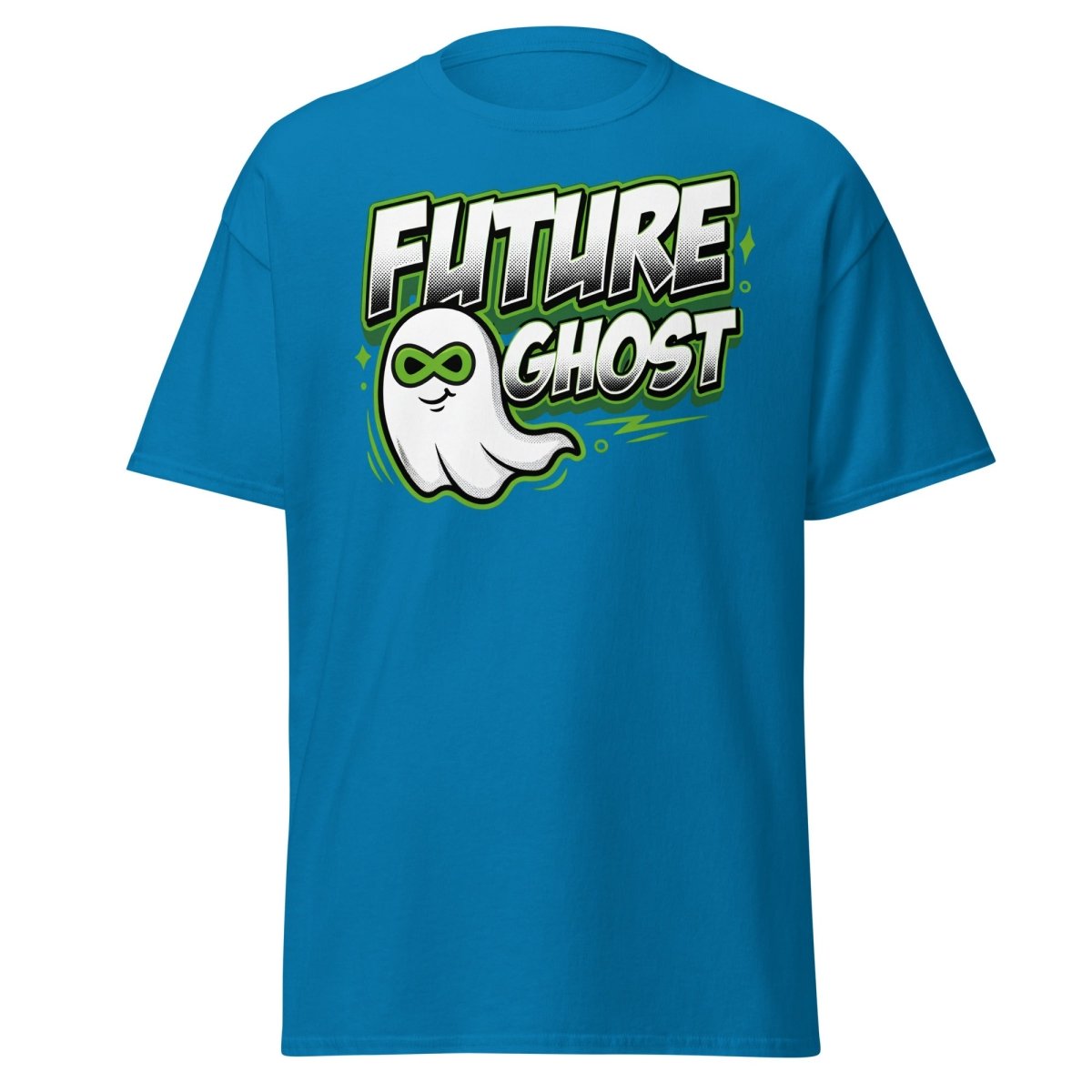 Future Ghost T-Shirt | Funny Infinity Ghost Tee - Sapphire - TeeRipple