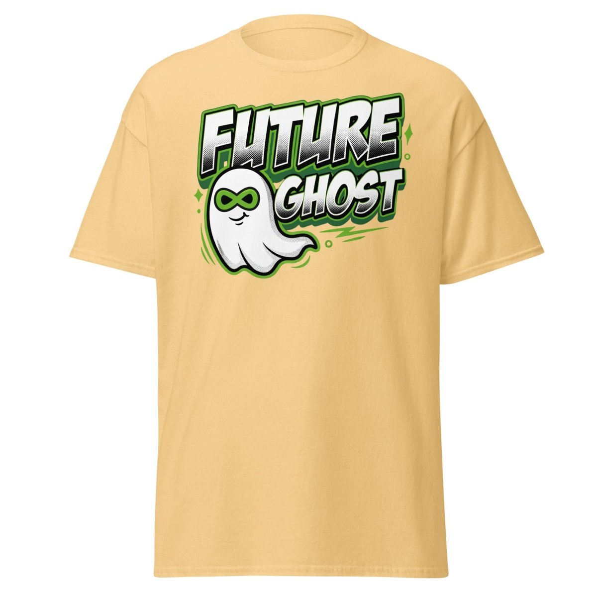 Future Ghost T-Shirt | Funny Infinity Ghost Tee - Yellow Haze - TeeRipple