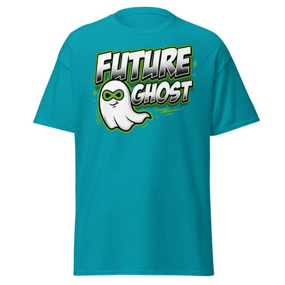 Future Ghost T-Shirt | Funny Infinity Ghost Tee - Tropical Blue - TeeRipple