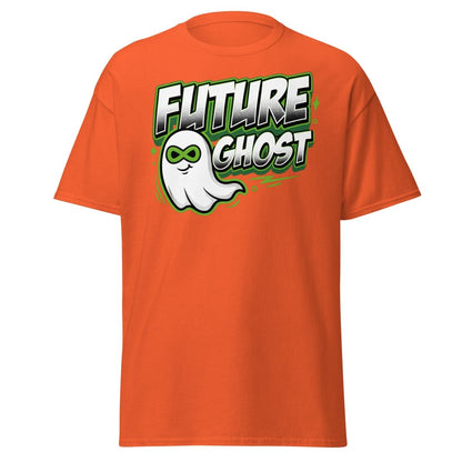 Future Ghost T-Shirt | Funny Infinity Ghost Tee - Orange - TeeRipple