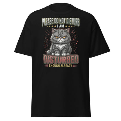 Grumpy Cat Do Not Disturb T-Shirt - Funny Sarcastic Tee - Black - TeeRipple