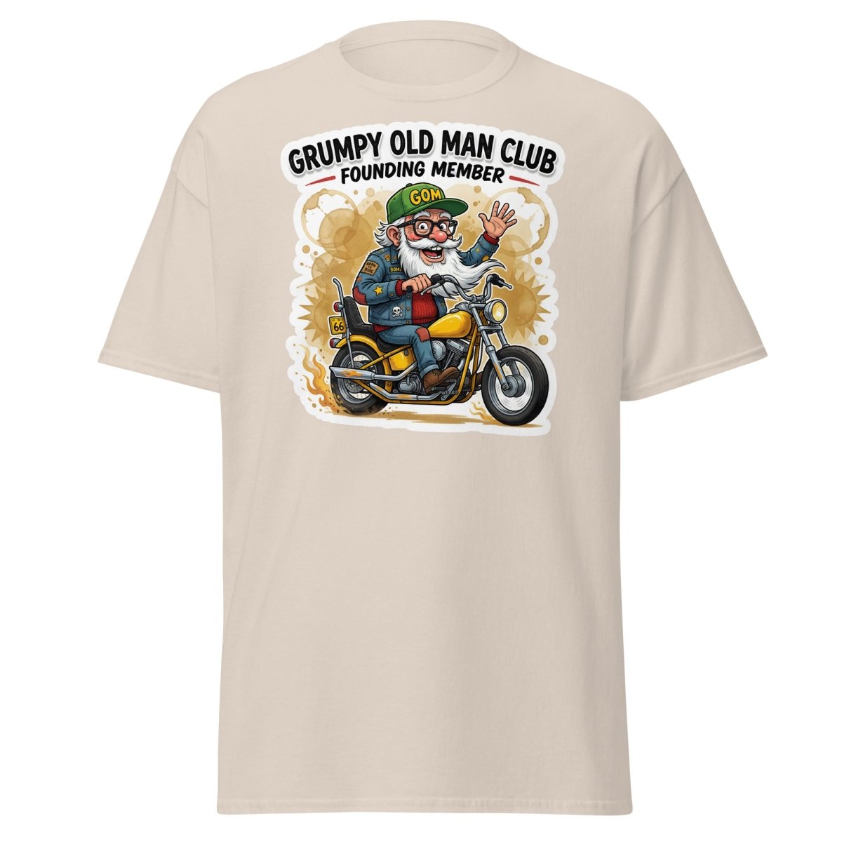 Grumpy Old Man Club Founding Member T-Shirt - Natural - TeeRipple