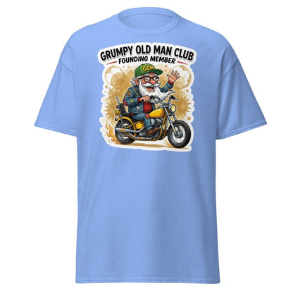 Grumpy Old Man Club Founding Member T-Shirt - Carolina Blue - TeeRipple