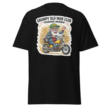 Grumpy Old Man Club Founding Member T-Shirt - Black - TeeRipple
