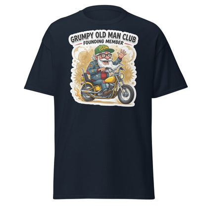 Grumpy Old Man Club Founding Member T-Shirt - Navy - TeeRipple