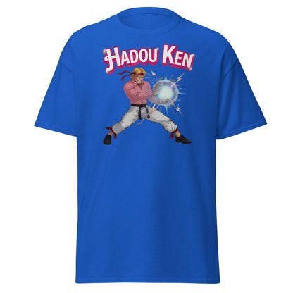 Hadou Ken Hadouken Street Fighter T-Shirt - Royal - TeeRipple