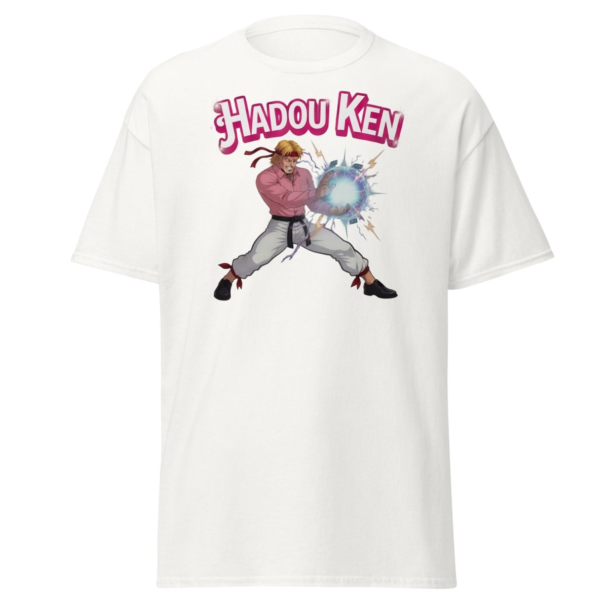 Hadou Ken Hadouken Street Fighter T-Shirt - White - TeeRipple