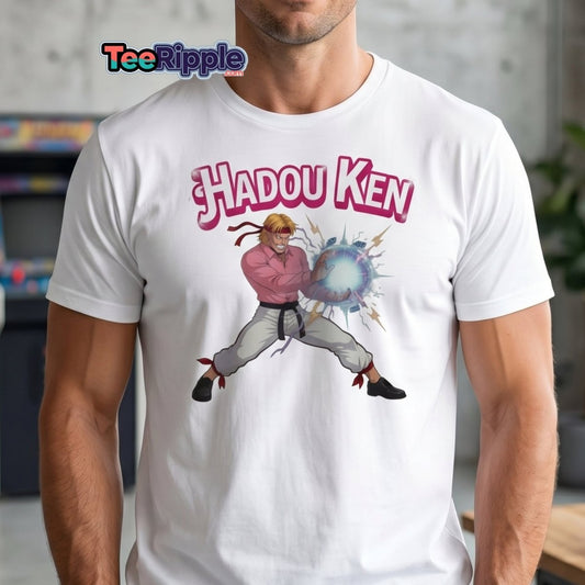 Hadou Ken Hadouken Street Fighter T-Shirt - Maroon - TeeRipple