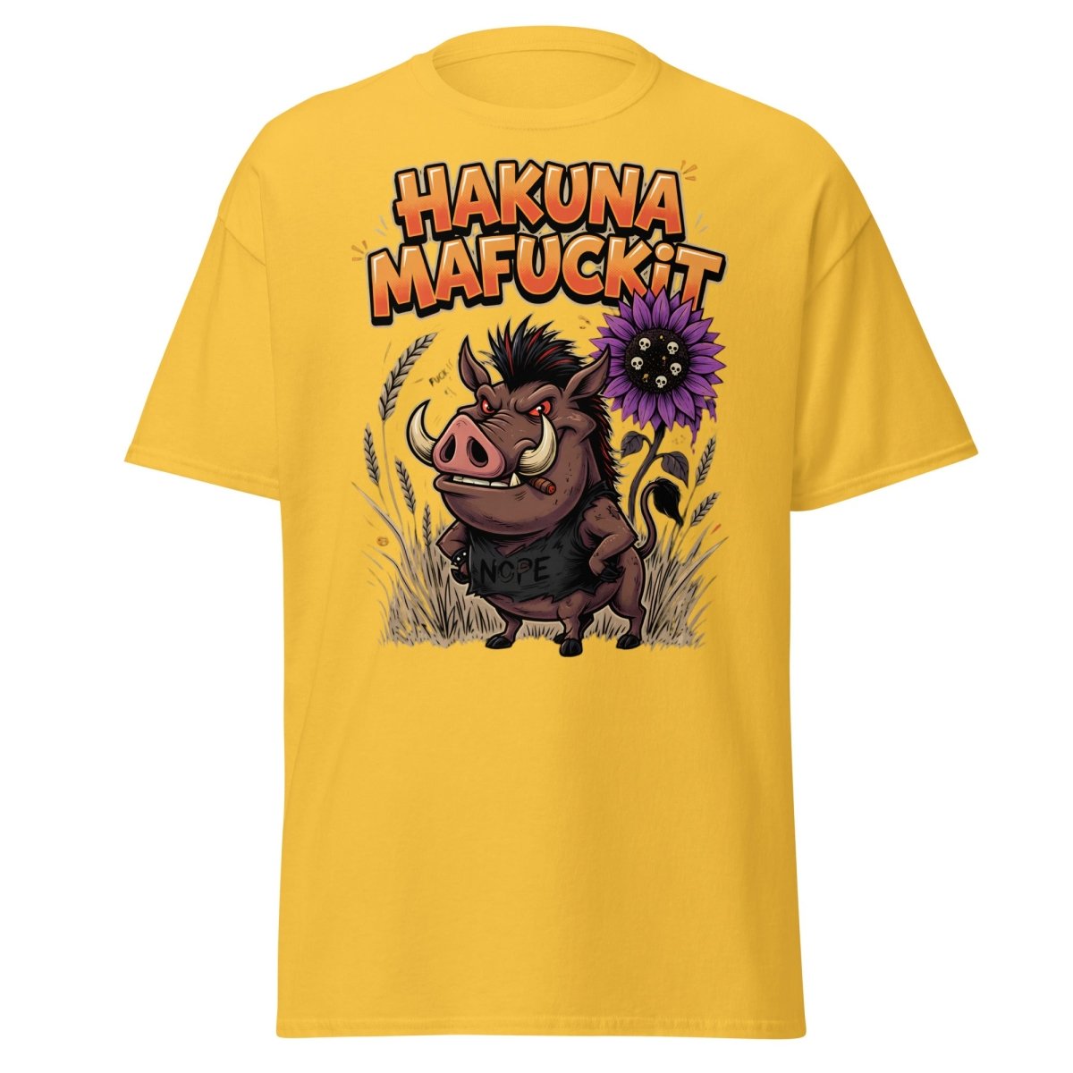 Hakuna Mafuckit Pumbaa T-Shirt - Funny Adult Graphic Tee - Daisy - TeeRipple