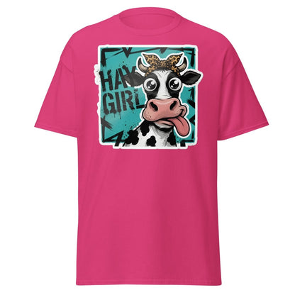 Hay Girl Cow T-Shirt – Funny Farm Pun Tee - Heliconia - TeeRipple