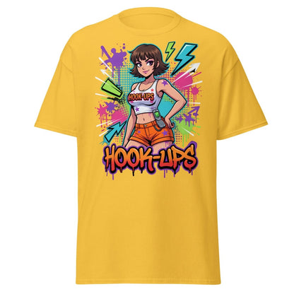 Hook - Ups Retro 90s Girl T-Shirt – Funny Y2K Party Tee - Daisy - TeeRipple