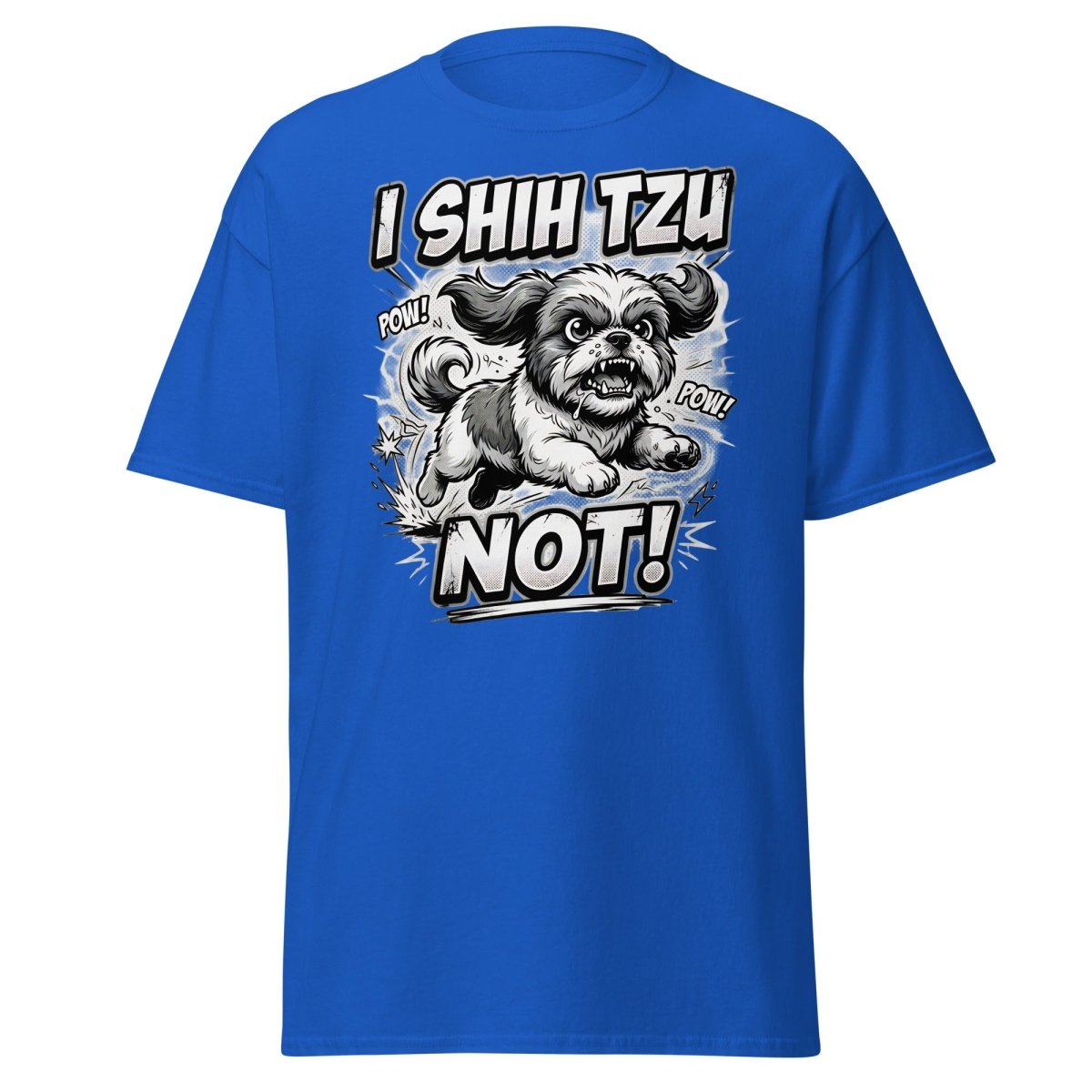I Shih Tzu Not T-Shirt - Funny Shih Tzu Dog Pun Tee - Royal - TeeRipple
