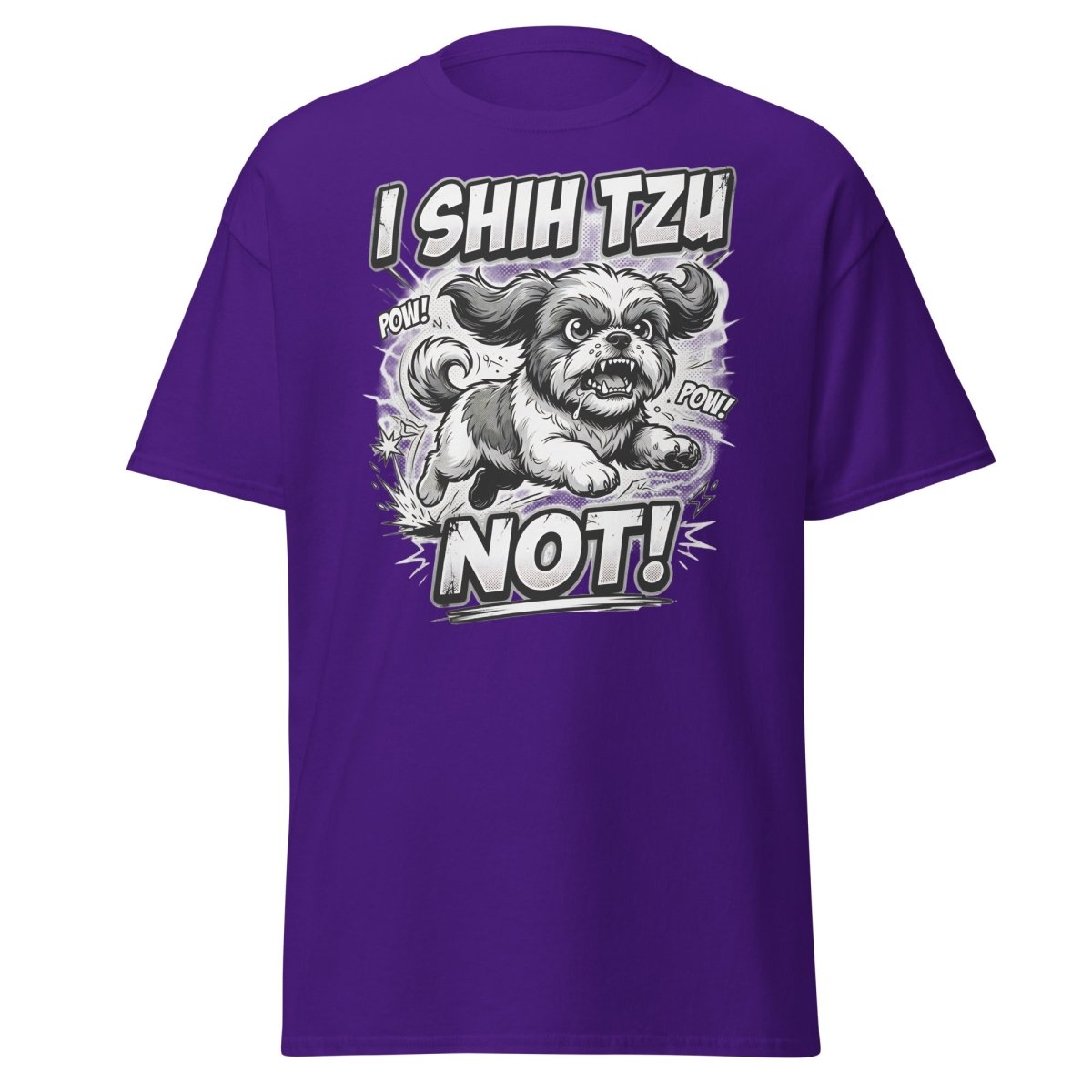 I Shih Tzu Not T-Shirt - Funny Shih Tzu Dog Pun Tee - Purple - TeeRipple