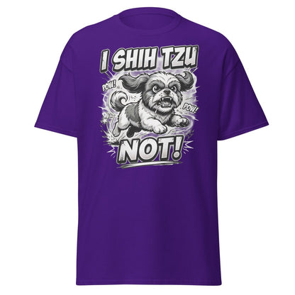 I Shih Tzu Not T-Shirt - Funny Shih Tzu Dog Pun Tee - Purple - TeeRipple