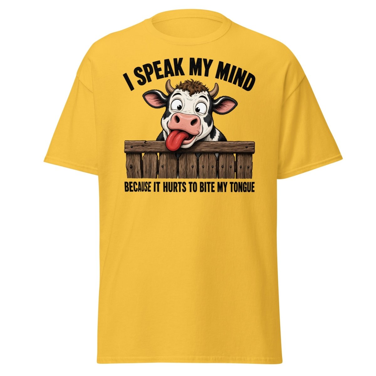 I Speak My Mind Cow T-Shirt – Funny Farm Animal Tee - Daisy - TeeRipple