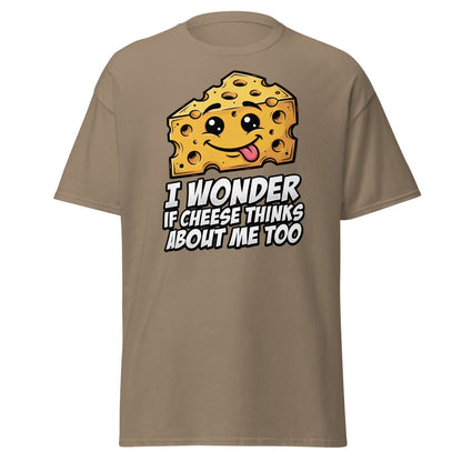 I Wonder If Cheese Thinks About Me Too - Brown Savana - TeeRipple