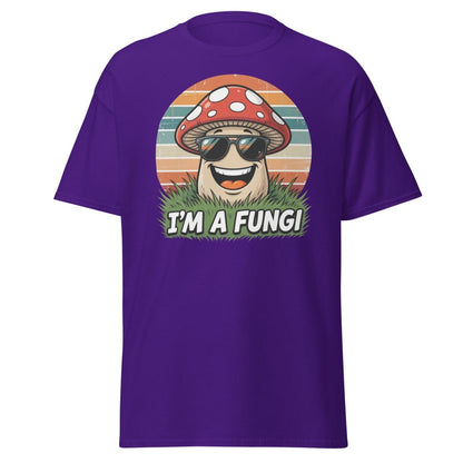 I'm A Fungi Funny Mushroom T-Shirt - Purple - TeeRipple