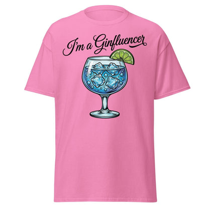 I'm a Ginfluencer T-Shirt - Funny Gin Cocktail Pun Tee - Azalea - TeeRipple
