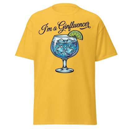 I'm a Ginfluencer T-Shirt - Funny Gin Cocktail Pun Tee - Daisy - TeeRipple