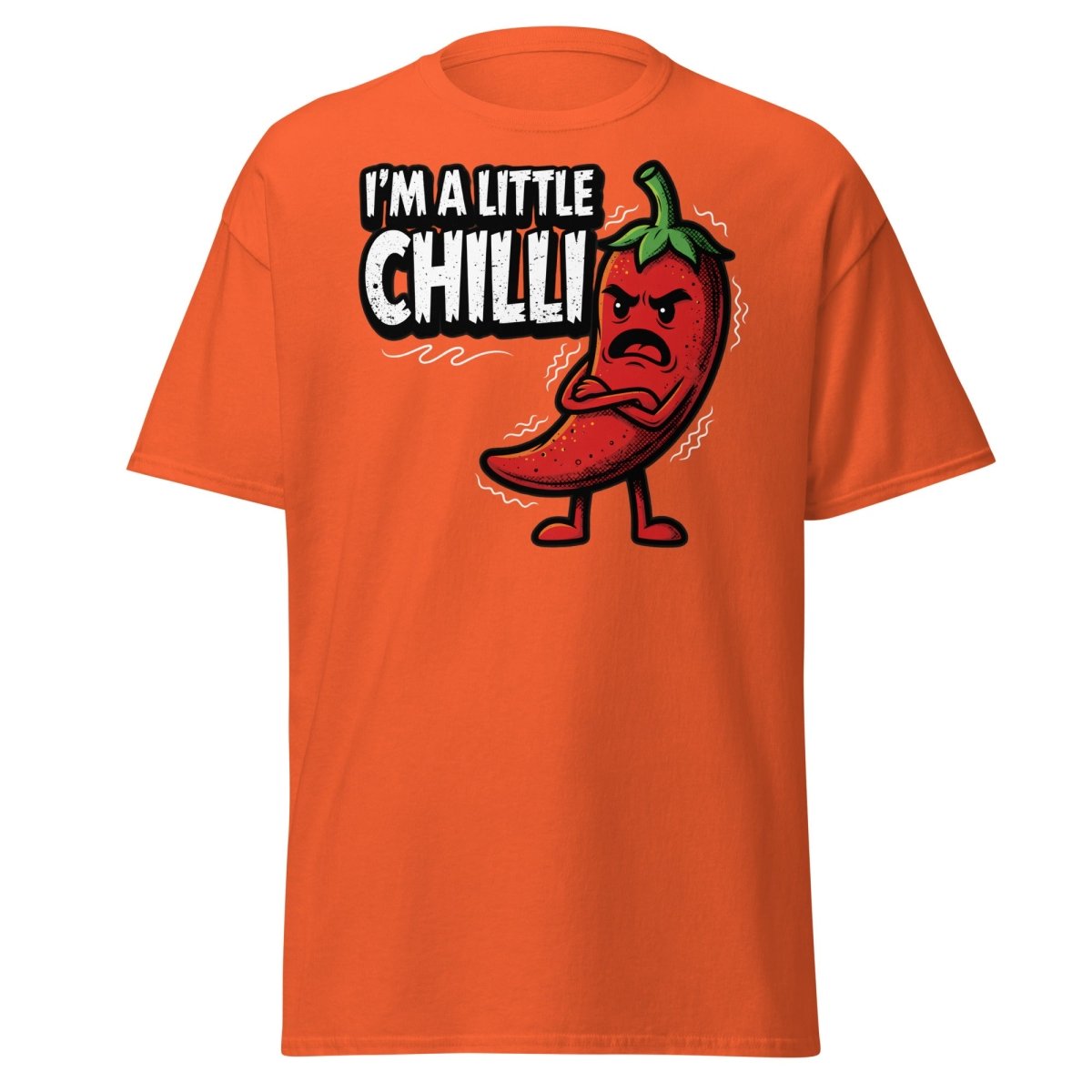 I'm a Little Chilli Funny Pun T-Shirt | Teeripple - Orange - TeeRipple