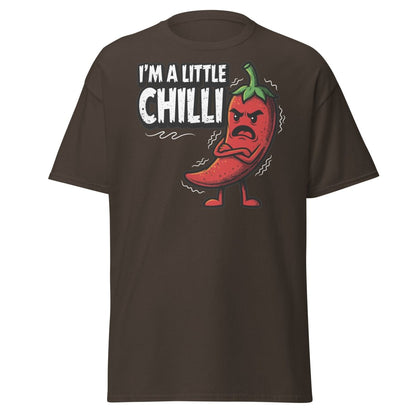 I'm a Little Chilli Funny Pun T-Shirt | Teeripple - Dark Chocolate - TeeRipple