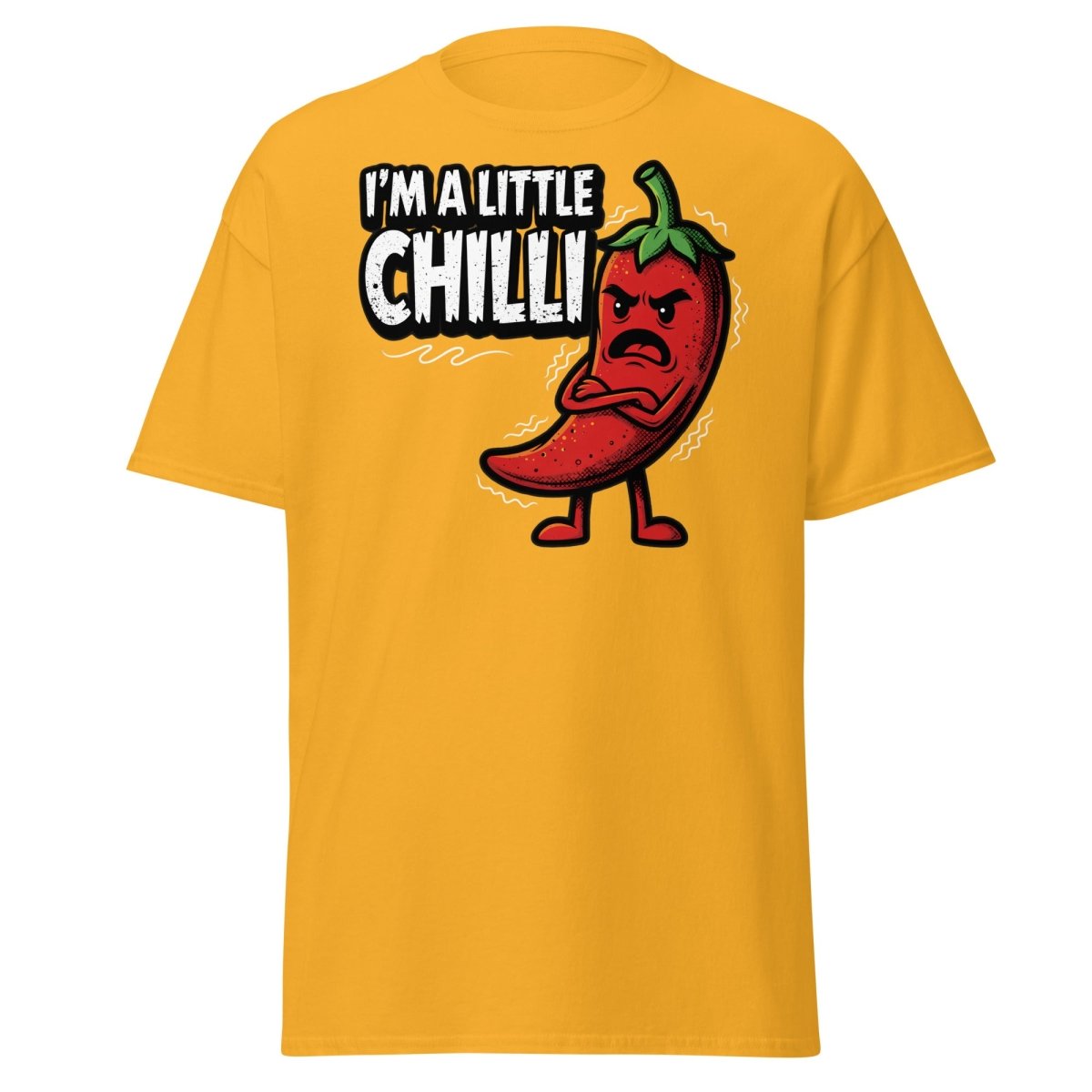 I'm a Little Chilli Funny Pun T-Shirt | Teeripple - Gold - TeeRipple