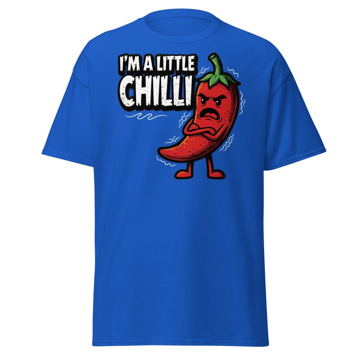 I'm a Little Chilli Funny Pun T-Shirt | Teeripple - Royal - TeeRipple