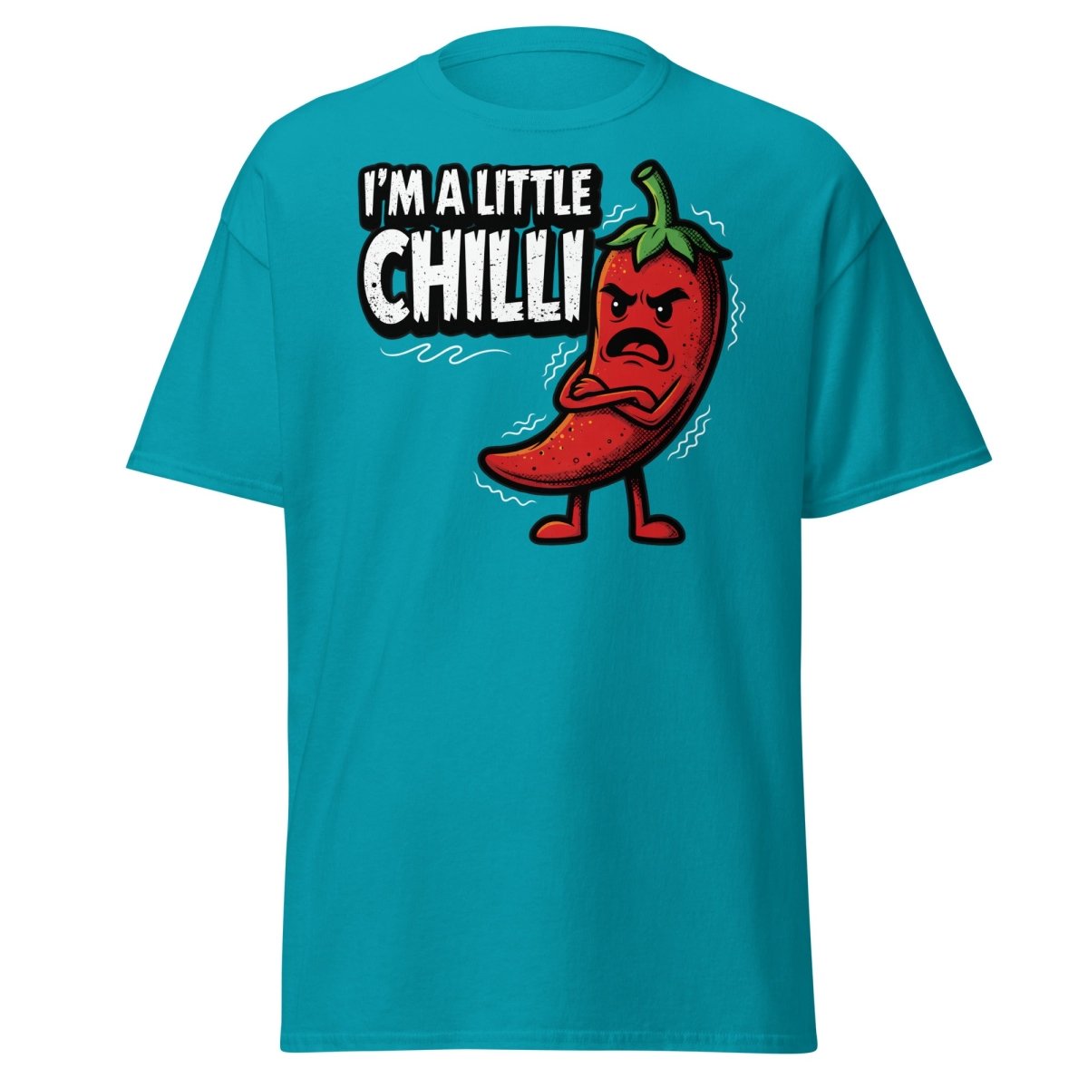 I'm a Little Chilli Funny Pun T-Shirt | Teeripple - Tropical Blue - TeeRipple
