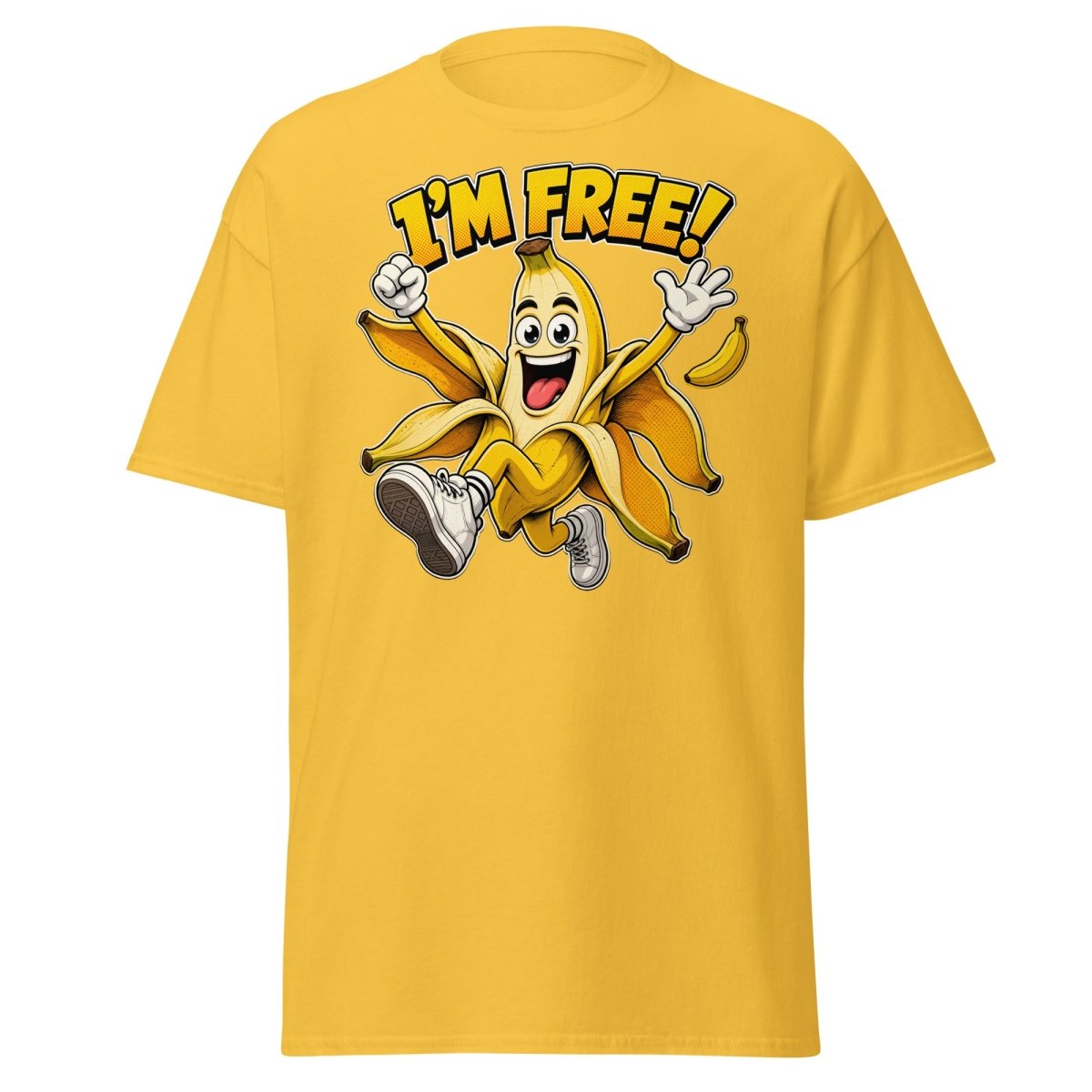 I’m Free Banana T-Shirt – Funny Comic Cartoon Graphic Tee - Daisy - TeeRipple