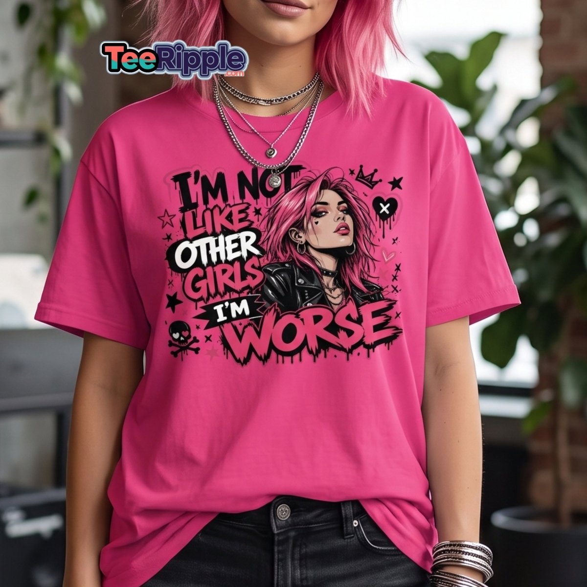 I'm Not Like Other Girls I'm Worse Tee - Dark Heather - TeeRipple