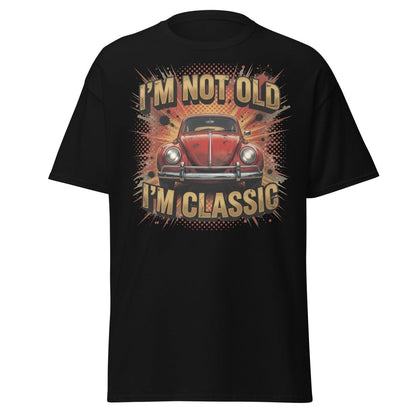 I'm Not Old I'm Classic Vintage Car T-Shirt | Funny Retro Tee - Black - TeeRipple
