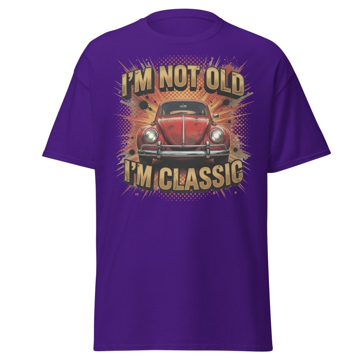 I'm Not Old I'm Classic Vintage Car T-Shirt | Funny Retro Tee - Purple - TeeRipple