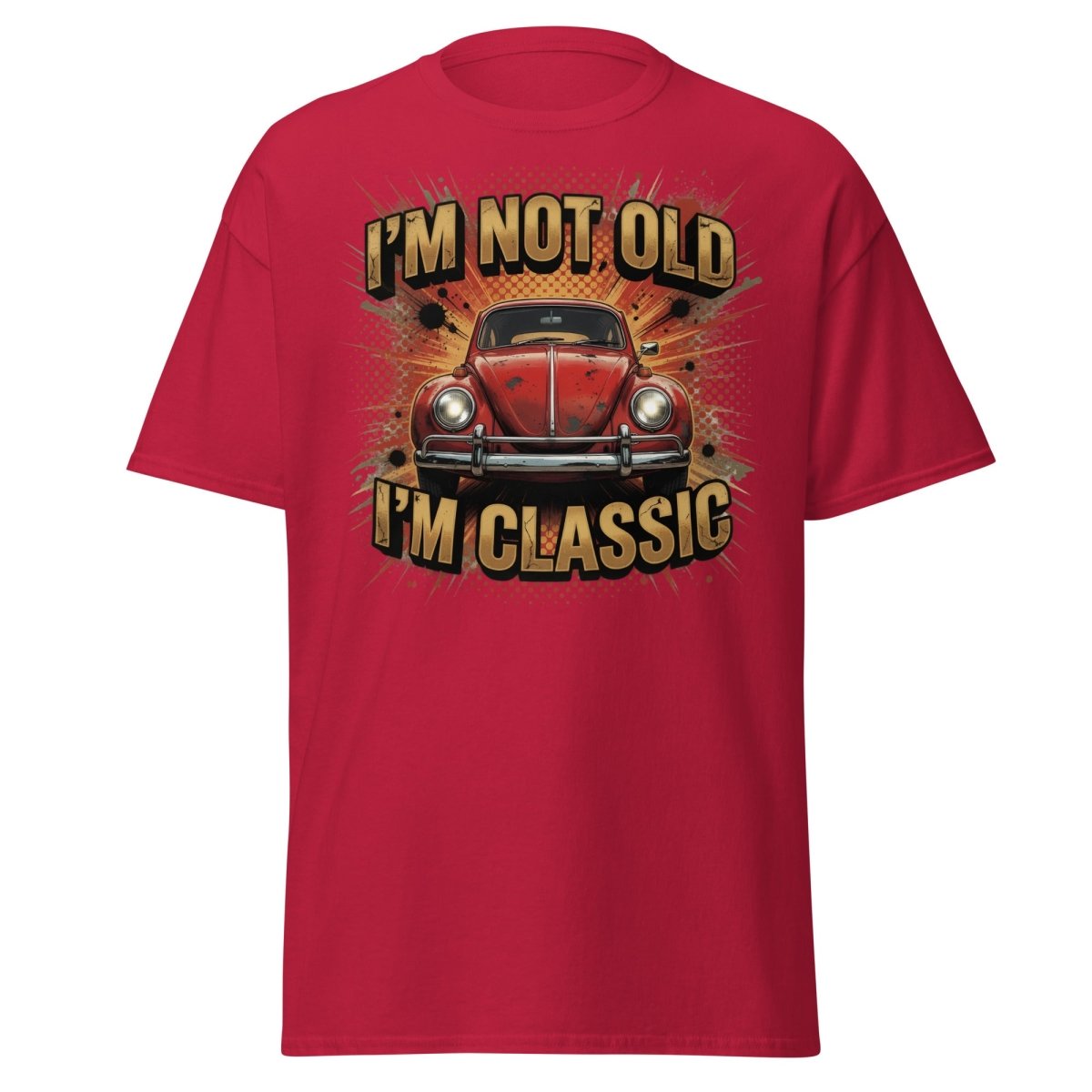I'm Not Old I'm Classic Vintage Car T-Shirt | Funny Retro Tee - Cardinal - TeeRipple