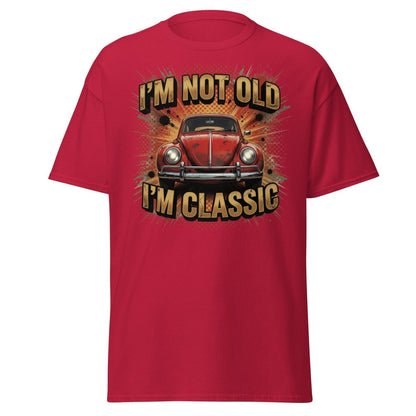 I'm Not Old I'm Classic Vintage Car T-Shirt | Funny Retro Tee - Cardinal - TeeRipple