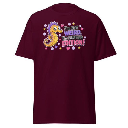 I'm Not Weird Limited Edition Tee - Maroon - TeeRipple