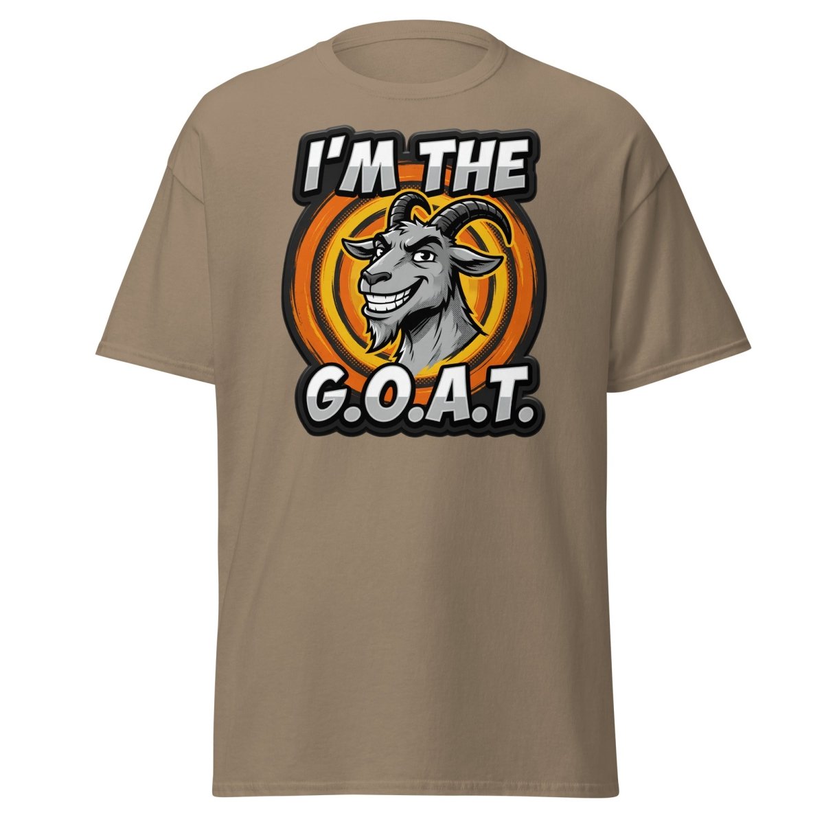 I'm The G.O.A.T. Funny Goat T-Shirt | Greatest Of All Time Tee - Brown Savana - TeeRipple