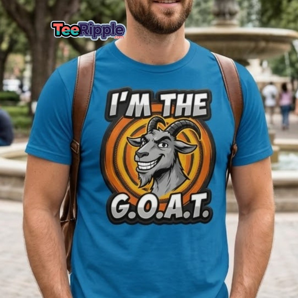 I'm The G.O.A.T. Funny Goat T-Shirt | Greatest Of All Time Tee - Maroon - TeeRipple