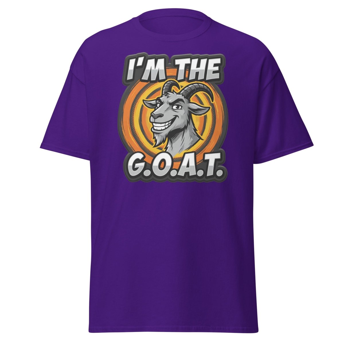 I'm The G.O.A.T. Funny Goat T-Shirt | Greatest Of All Time Tee - Purple - TeeRipple