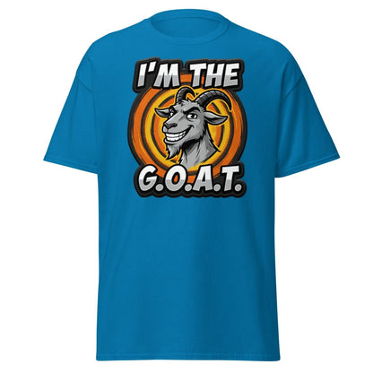 I'm The G.O.A.T. Funny Goat T-Shirt | Greatest Of All Time Tee - Sapphire - TeeRipple