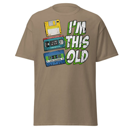 I'm This Old Retro Tech T-Shirt - 80s 90s Vintage Tee - Brown Savana - TeeRipple