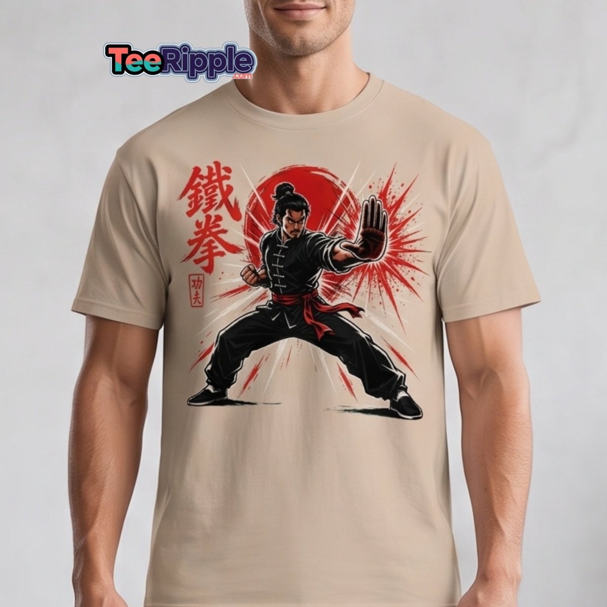 Iron Fist Kung Fu Warrior Comic Book T-Shirt - Maroon - TeeRipple