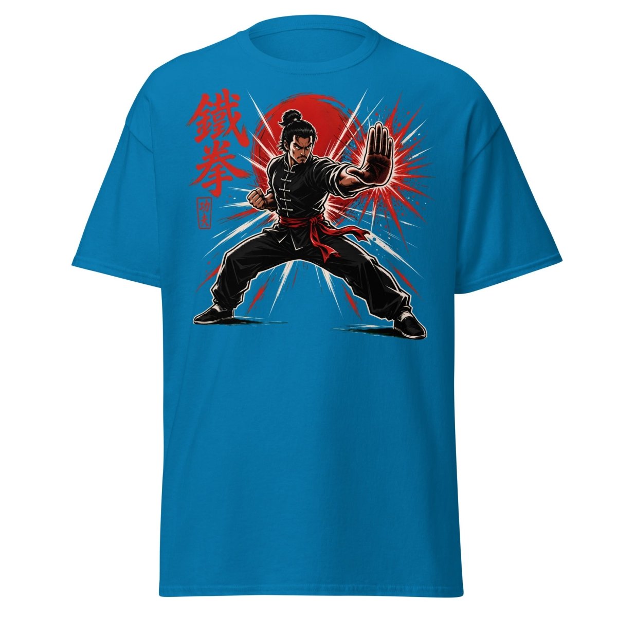 Iron Fist Kung Fu Warrior Comic Book T-Shirt - Sapphire - TeeRipple