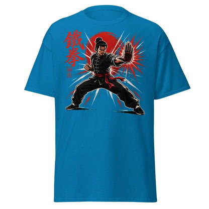 Iron Fist Kung Fu Warrior Comic Book T-Shirt - Sapphire - TeeRipple