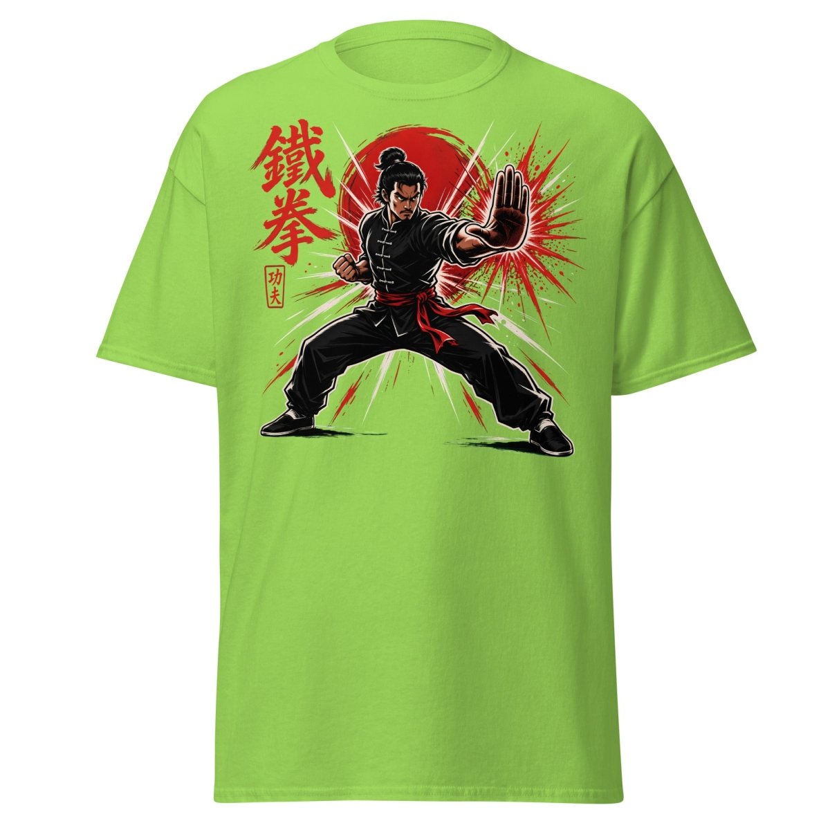 Iron Fist Kung Fu Warrior Comic Book T-Shirt - Lime - TeeRipple