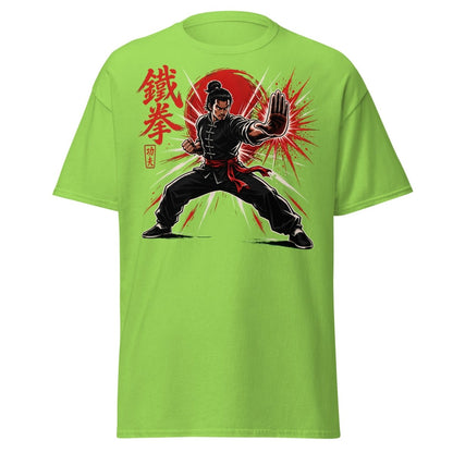 Iron Fist Kung Fu Warrior Comic Book T-Shirt - Lime - TeeRipple