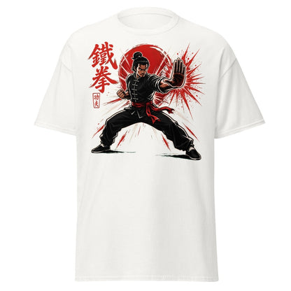 Iron Fist Kung Fu Warrior Comic Book T-Shirt - White - TeeRipple